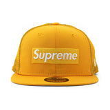 SUPREME ニューエラ キャップ 59FIFTY BOX LOGO MESH BACK FITTED CAP YELLOW