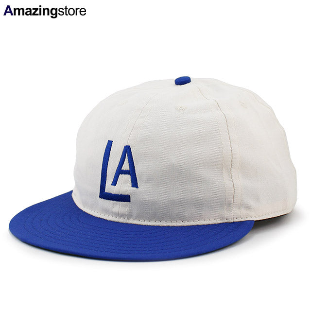 クーパーズタウンボールキャップ ロサンゼルス エンゼルス 1943 SOFT VISOR COTTON SNAPBACK CAP NATURAL ROYAL