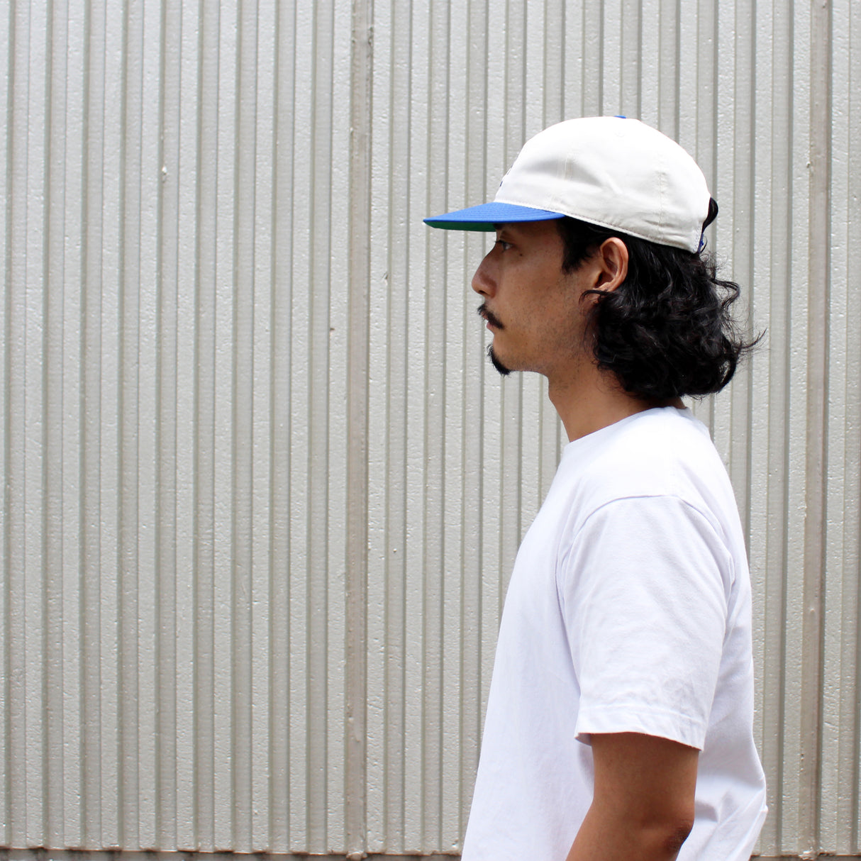 クーパーズタウンボールキャップ SOFT VISOR COTTON BLANK SNAPBACK CAP NATURAL ROYAL