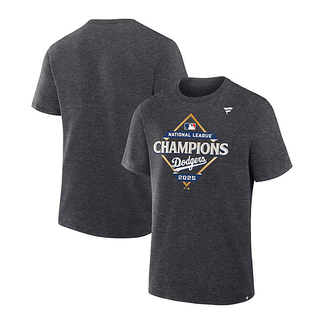 2025 ナショナルリーグチャンピオン ロッカールームモデル 海外取寄 Tシャツ ロサンゼルス ドジャース MLB 2025 NATIONAL LEAGUE CHAMPIONS LOCKER ROOM T-SHIRT HEATHER