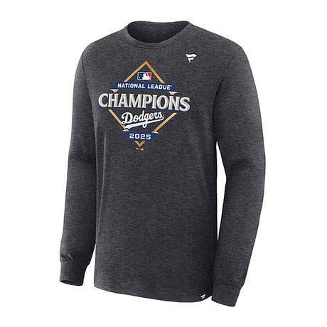 2025 ナショナルリーグチャンピオン ロッカールームモデル 海外取寄 Tシャツ ロサンゼルス ドジャース MLB 2025 NATIONAL LEAGUE CHAMPIONS LOCKER ROOM LONG SLEEVE T-SHIRT HEATHER CHARCOAL