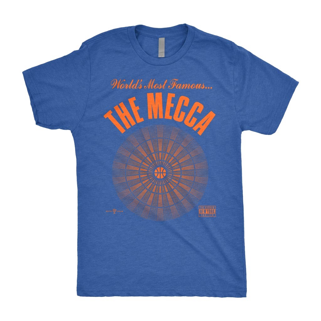 53年振りNBAファイナル優勝 海外取寄 ニューヨーク ニックス Tシャツ THE MECCA T-SHIRT ROYAL BLUE
