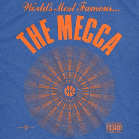 53年振りNBAファイナル優勝 海外取寄 ニューヨーク ニックス Tシャツ THE MECCA T-SHIRT ROYAL BLUE