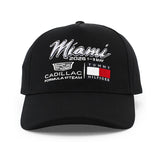 トミーヒルフィガー キャップ キャデラック F1チーム MIAMI LOGO STRAPBACK CAP BLACK