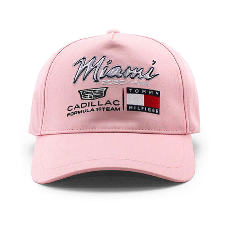 トミーヒルフィガー キャップ キャデラック F1チーム MIAMI LOGO STRAPBACK CAP PINK