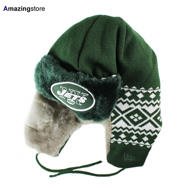 ニューエラ トラッパーキャップ ニューヨーク ジェッツ 【TRAPPER KNIT/GREEN】 NEW ERA NEW YORK JETS