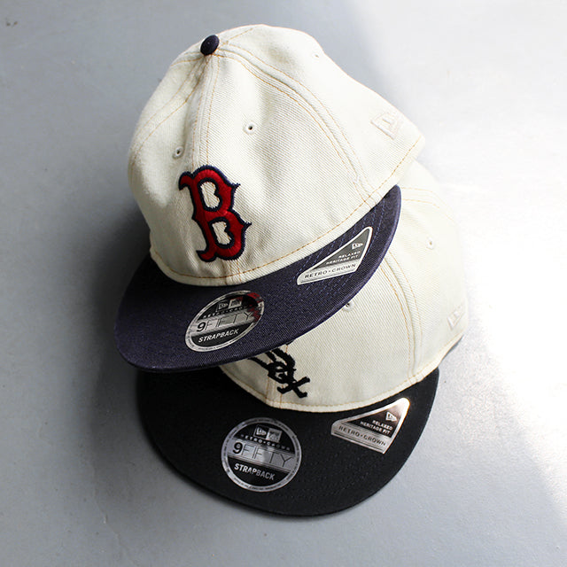 ニューエラ キャップ RC9FIFTY ボストン レッドソックス MLB RETRO CROWN STRAPBACK CAP CHROME-NAVY