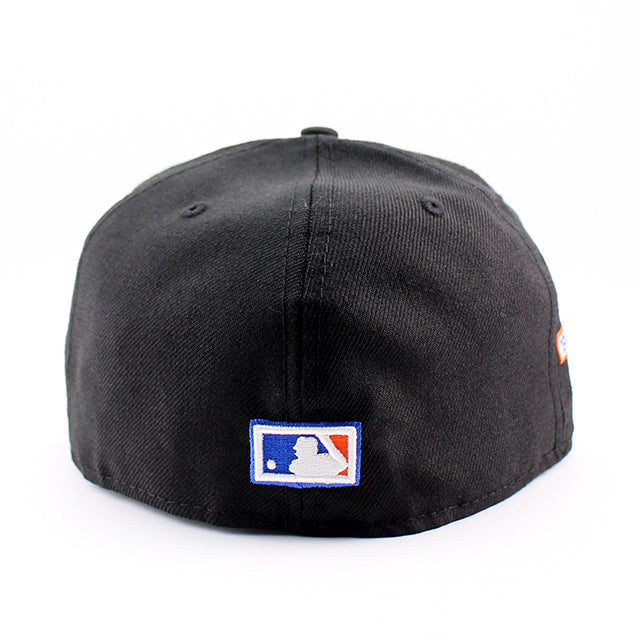 ニューエラ キャップ 59FIFTY ニューヨーク メッツ MLB 25TH ANNIVERSARY APPLE LOGO GREY BOTTOM FITTED CAP BLACK