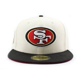 ニューエラ キャップ 59FIFTY サンフランシスコ フォーティーナイナーズ NFL 60TH ANNIVERSARY RED BOTTOM FITTED CAP CHROME