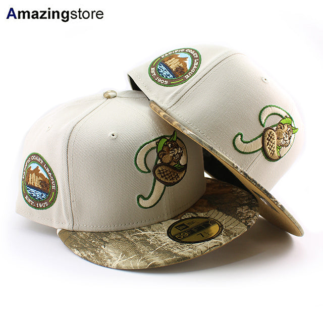 ニューエラ キャップ 59FIFTY ポートランド ビーバーズ MiLB BEIGE BOTTOM FITTED CAP STONE