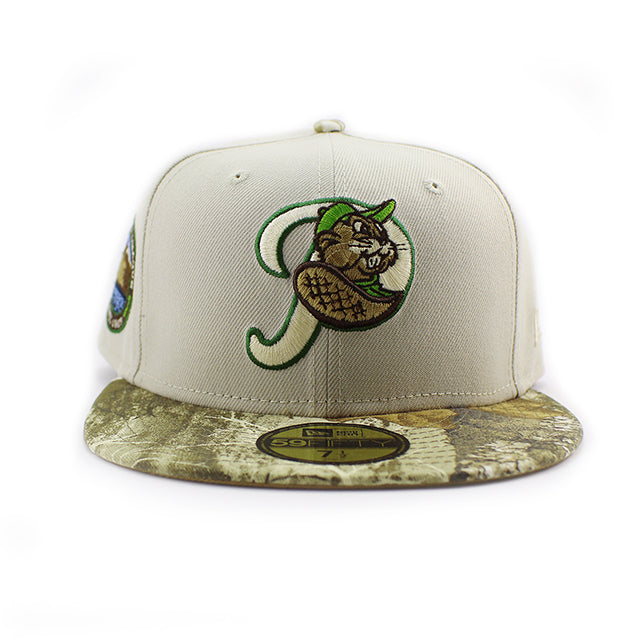 ニューエラ キャップ 59FIFTY ポートランド ビーバーズ MiLB BEIGE BOTTOM FITTED CAP STONE