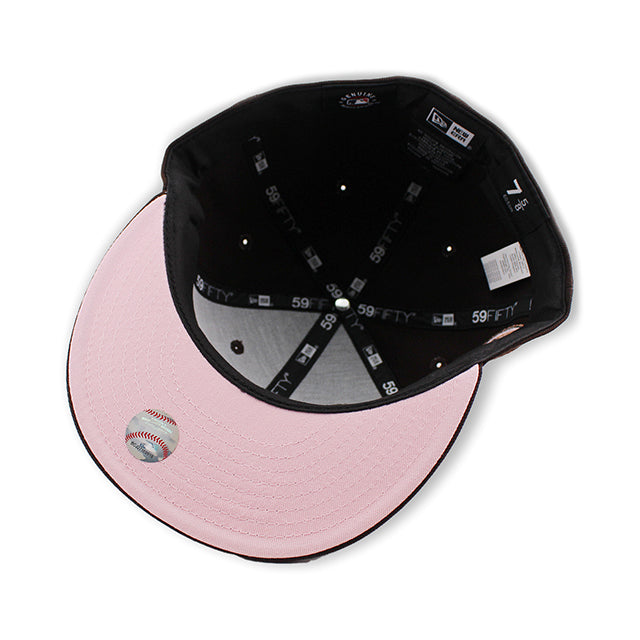 ニューエラ キャップ 59FIFTY ニューヨーク メッツ MLB 60TH ANNIVERSARY PINK BOTTOM FITTED CAP BROWN