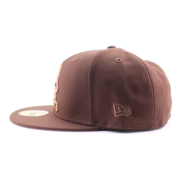 ニューエラ キャップ 59FIFTY ニューヨーク メッツ MLB 60TH ANNIVERSARY PINK BOTTOM FITTED CAP BROWN