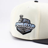 ニューエラ キャップ 59FIFTY アナハイム ダックス NHL 2007 STANLEY CUP CHAMPIONS FITTED CAP CREAM CHARCOAL