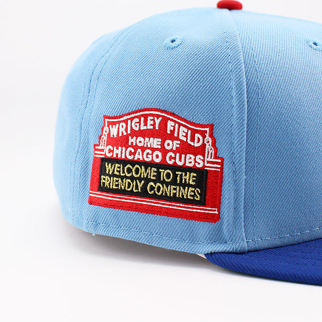 ニューエラ キャップ 59FIFTY シカゴ カブス MLB WRIGLEY FIELD PATCH FITTED CAP LIGHT BLUE