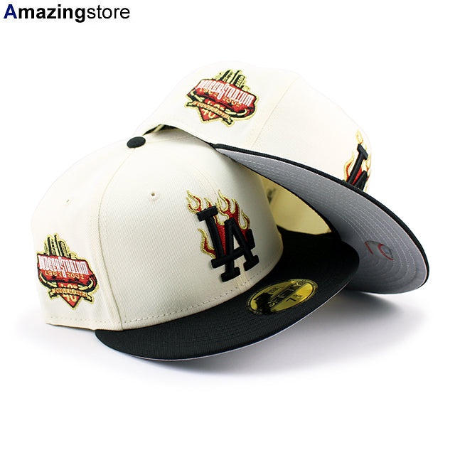 ニューエラ キャップ 59FIFTY ロサンゼルス ドジャース MLB 40TH ANNIVERSARY GREY BOTTOM FITTED CAP CHROME