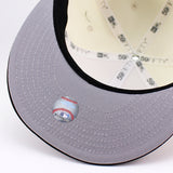 ニューエラ キャップ 59FIFTY ロサンゼルス ドジャース MLB 40TH ANNIVERSARY GREY BOTTOM FITTED CAP CHROME