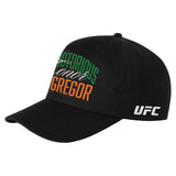 コナー マクレガーモデル 海外取寄 UFC スナップバックキャップ SCRIPT SNAPBACK CAP BLACK