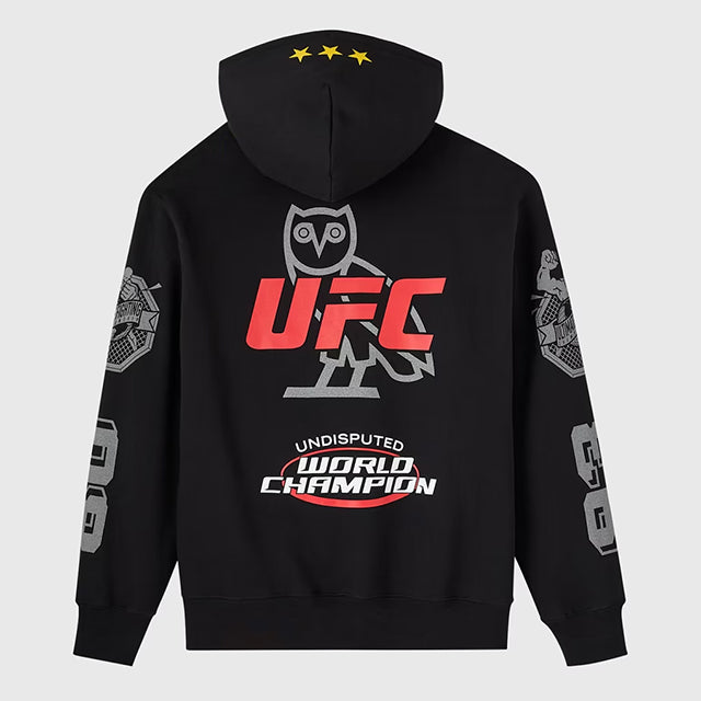 OVO X UFCモデル 海外取寄 フルジップ フーディー FULL-ZIP HOODIE BLACK