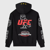 OVO X UFCモデル 海外取寄 フルジップ フーディー FULL-ZIP HOODIE BLACK