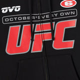 OVO X UFCモデル 海外取寄 フルジップ フーディー FULL-ZIP HOODIE BLACK