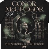 コナー マクレガーモデル海外取寄 UFC Tシャツ WORLD TOUR T-SHIRT BLACK