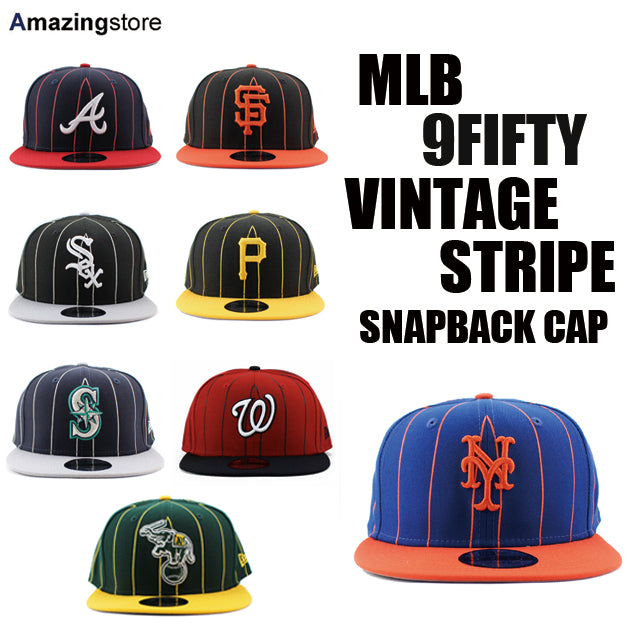 ニューエラ キャップ 9FIFTY MLB VINTAGE STRIPE SNAPBACK CAP