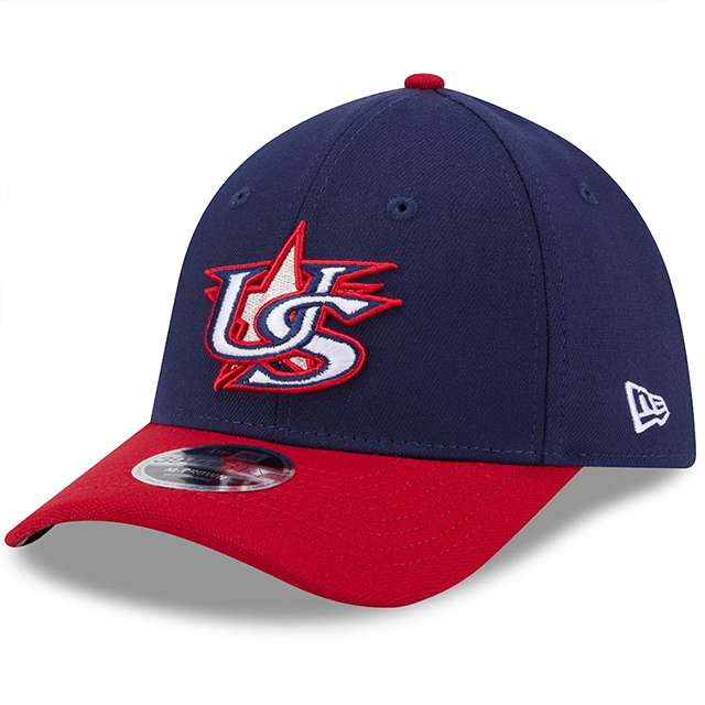 ニューエラ キャップ 39THIRTY M-CROWN WBC アメリカ 2026 WORLD BASEBALL CLASSIC CLASSIC FLEX FIT CAP NAVY RED