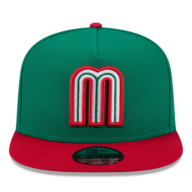 ニューエラ キャップ 9FIFTY A-FRAME WBC メキシコ 2026 WORLD BASEBALL CLASSIC SNAPBACK CAP GREEN RED
