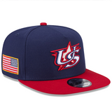 ニューエラ キャップ 9FIFTY A-FRAME WBC アメリカ 2026 WORLD BASEBALL CLASSIC SNAPBACK CAP NAVY RED