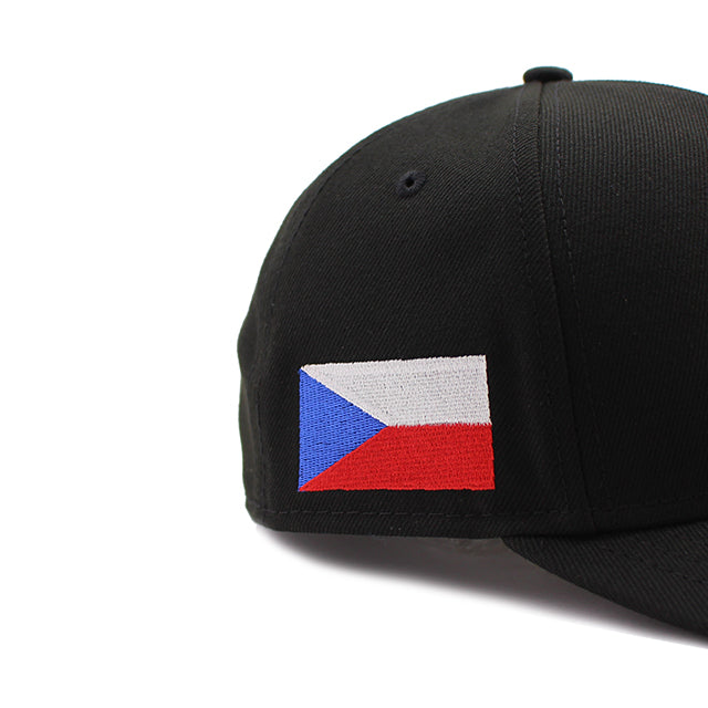 ニューエラ キャップ 9FORTY M-CROWN A-FRAME WBC チェコ 2026 WORLD BASEBALL CLASSIC SNAPBACK CAP BLACK WHITE