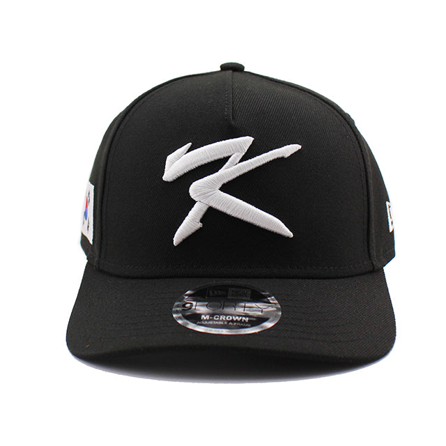 ニューエラ キャップ 9FORTY M-CROWN A-FRAME WBC 韓国 2026 WORLD BASEBALL CLASSIC SNAPBACK CAP BLACK WHITE
