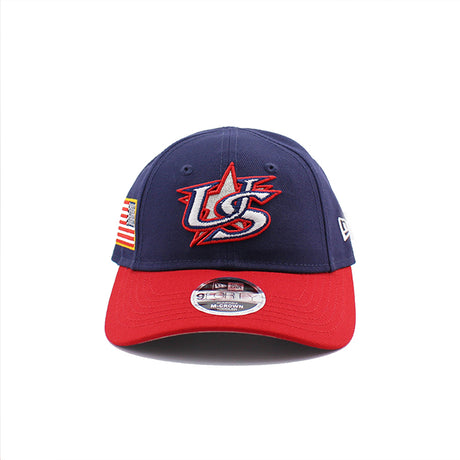 2026 ワールドベースボールクラシックモデル 幼児用 ニューエラ 9FORTY M-CROWN スナップバック アメリカ 2026 WORLD BASEBALL CLASSIC TODDLER SNAPBACK CAP NAVY RED