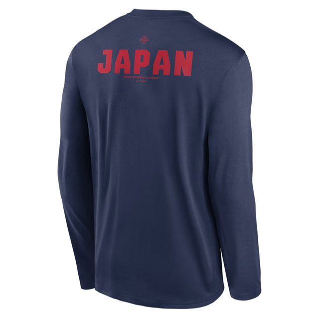 海外取寄 ナイキ WBC 日本代表 ロングスリーブTシャツ 2026 WORLD BASEBALL CLASSIC LEGEND DRI-FIT LONG SLEEVE T-SHIRT NAVY