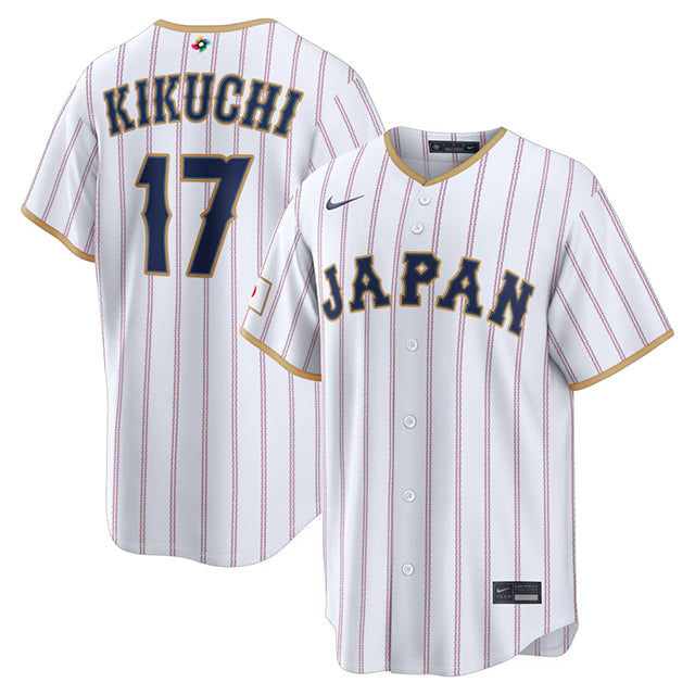 WBC 菊池雄星モデル 海外取寄 ナイキ レプリカユニフォーム 日本代表 2026 WORLD BASEBALL CLASSIC HOME STADIUM JERSEY WHITE