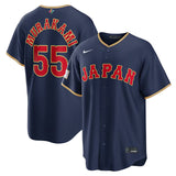 WBC 村上宗隆モデル 海外取寄 ナイキ レプリカユニフォーム 日本代表 2026 WORLD BASEBALL CLASSIC ROAD STADIUM JERSEY NAVY