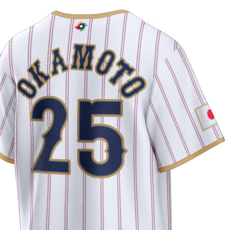 WBC 岡本和真モデル 海外取寄 ナイキ レプリカユニフォーム 日本代表 2026 WORLD BASEBALL CLASSIC HOME STADIUM JERSEY WHITE