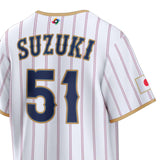 WBC 鈴木誠也モデル 海外取寄 ナイキ レプリカユニフォーム 日本代表 2026 WORLD BASEBALL CLASSIC HOME STADIUM JERSEY WHITE