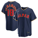 WBC 山本由伸モデル 海外取寄 ナイキ レプリカユニフォーム 日本代表 2026 WORLD BASEBALL CLASSIC ROAD STADIUM JERSEY NAVY