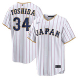 WBC 吉田正尚モデル 海外取寄 ナイキ レプリカユニフォーム 日本代表 2026 WORLD BASEBALL CLASSIC HOME STADIUM JERSEY WHITE