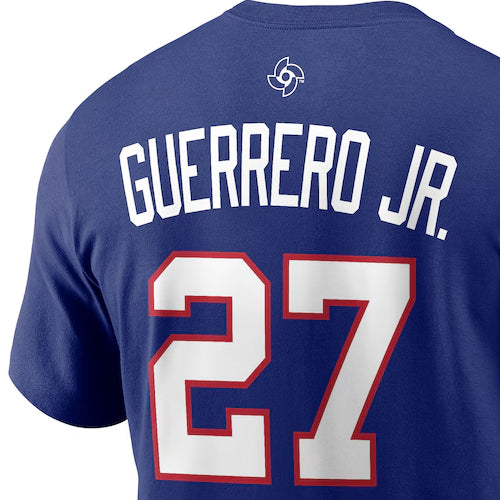 WBC ブラディミール ゲレーロ ジュニアモデル 海外取寄 ナイキ Tシャツ ドミニカ共和国代表 2026 WORLD BASEBALL CLASSIC NAME&NUMBER T-SHIRT ROYAL BLUE
