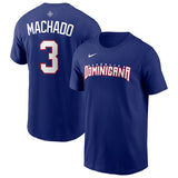 WBC マニー マチャドモデル 海外取寄 ナイキ Tシャツ ドミニカ共和国代表 2026 WORLD BASEBALL CLASSIC NAME&NUMBER T-SHIRT ROYAL BLUE
