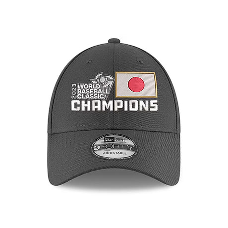 ニューエラ キャップ 9FORTY WBC 日本代表 NEW ERA 2023 WORLD BASEBALL CLASSIC CHAMPIONS LOCKER ROOM CHARCOAL