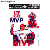 大谷翔平モデル 2021MVP受賞記念 ステッカー ロサンゼルス エンゼルス MLB PERFECT CUT DECAL 3 PACK WINCRAFT