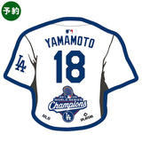 予約販売 山本由伸モデル 2025 ワールドシリーズチャンピオン ロサンゼルス ドジャース ネームアンドナンバー マグネット