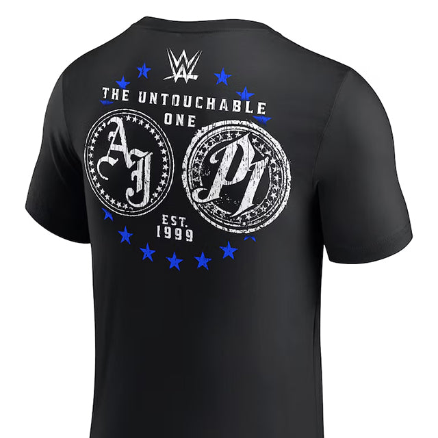 AJ スタイルズモデル 海外取寄 WWE AUTHENTIC Tシャツ UNTOUCHABLE T