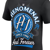 AJ スタイルズモデル 海外取寄 WWE AUTHENTIC Tシャツ PHENOMENAL T-SHIRT BLACK