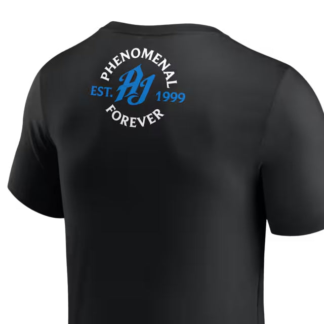 AJ スタイルズモデル 海外取寄 WWE AUTHENTIC Tシャツ PHENOMENAL T-SHIRT BLACK