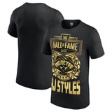 AJ スタイルズモデル 海外取寄 WWE AUTHENTIC Tシャツ HALL OF FAME 2026 INDUCTEE T-SHIRT BLACK