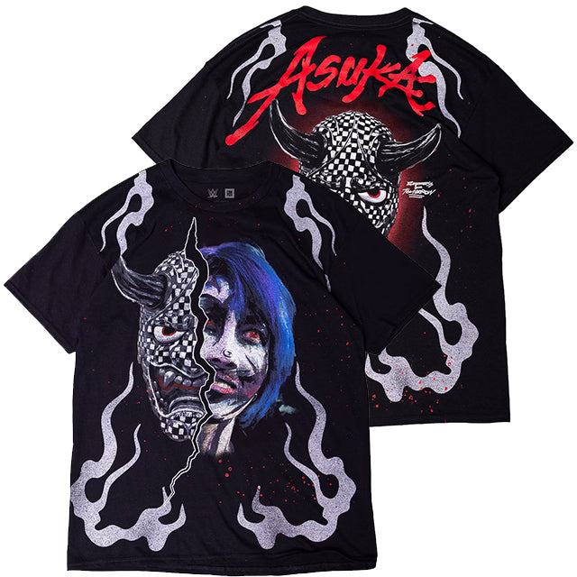 アスカ 海外取寄 WWE AUTHENTIC Tシャツ COMPLEX ONI T-SHIRT BLACK